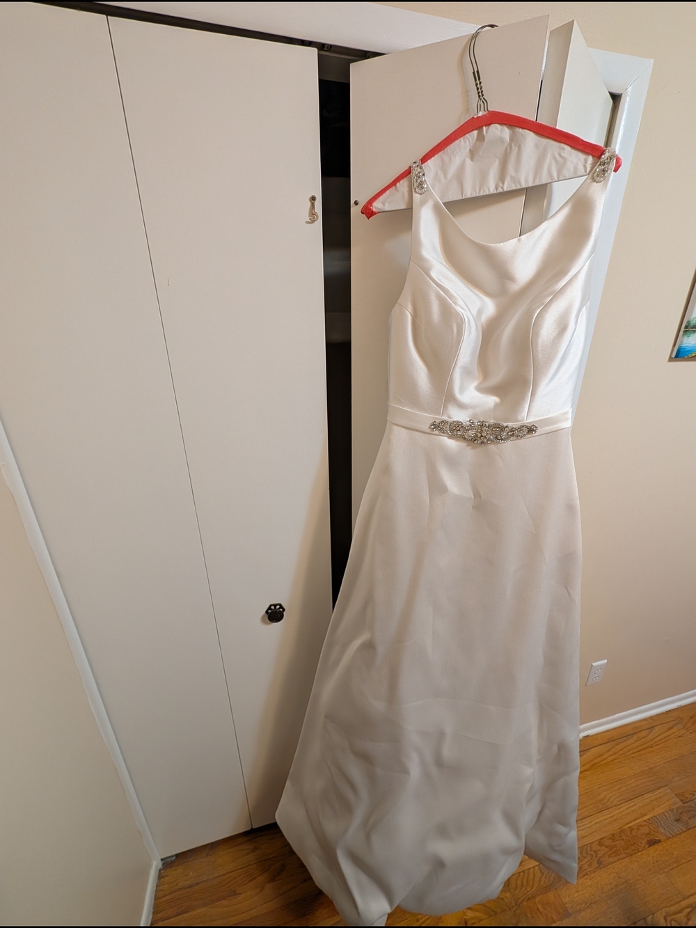 Ivory Satin A-Line Wedding Dress - Morilee By Madeline Gardner